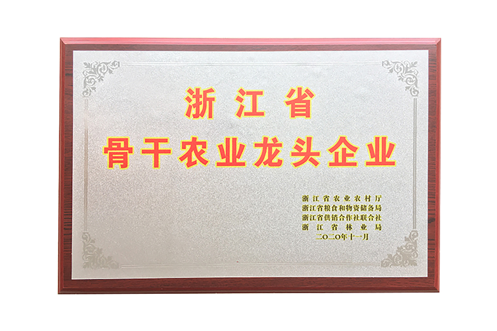 浙江省骨幹農(nóng)業(yè)龍頭企業(yè)